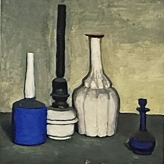 Giorgio Morandi, Still Life, 1941. Oil on canvas, a group of vases on a table