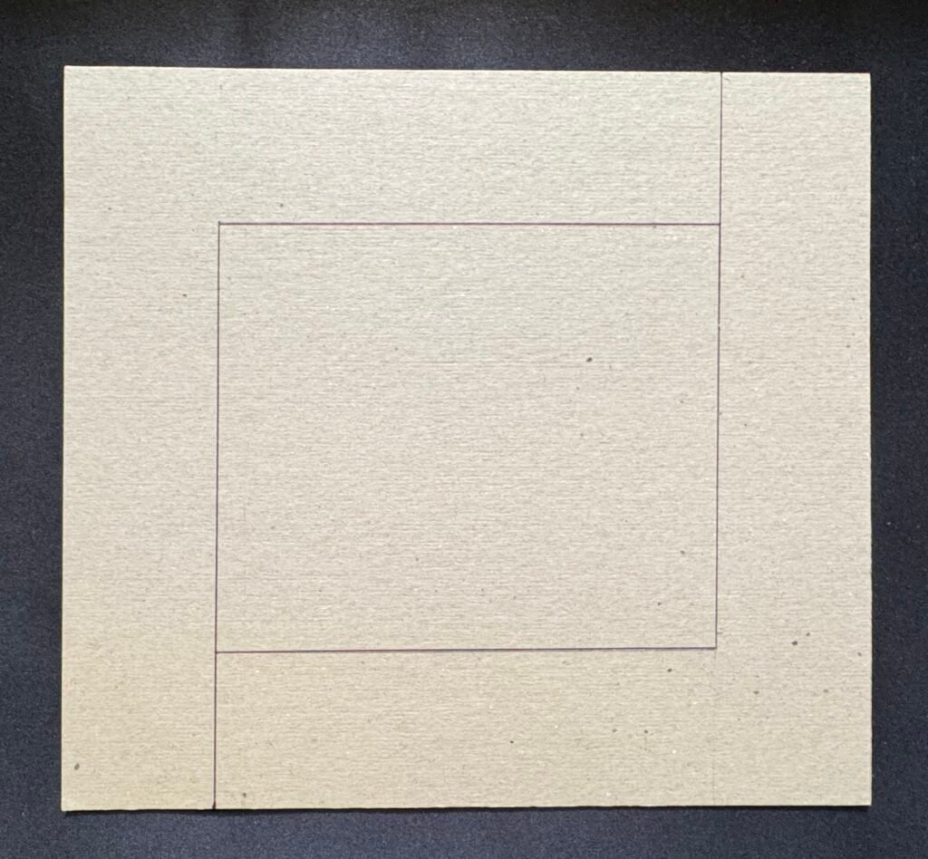 Two rectangles on textured paper