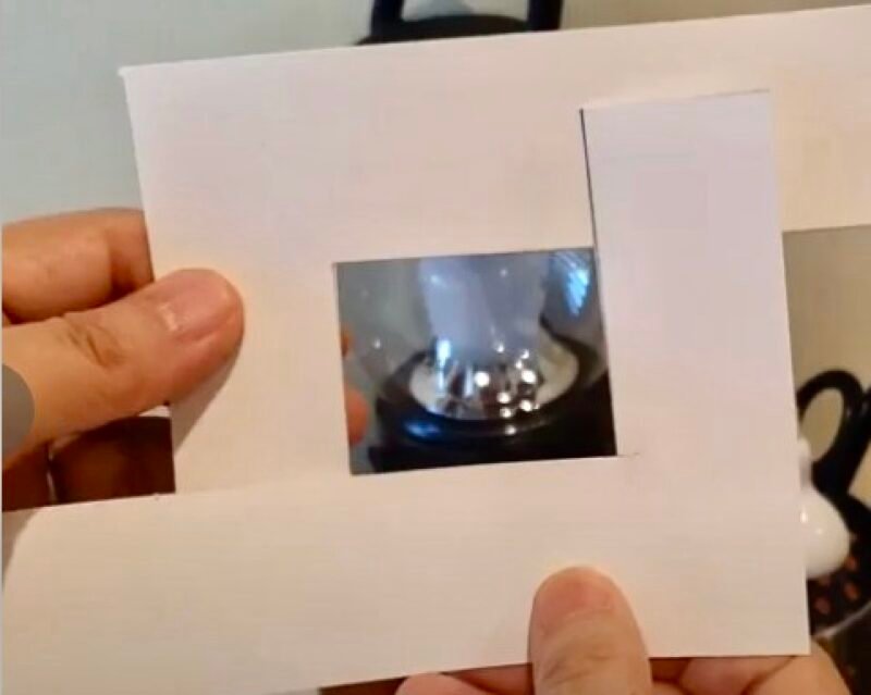 Holding a viewfinder