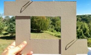 How to Format: Handheld frame with outdoor view